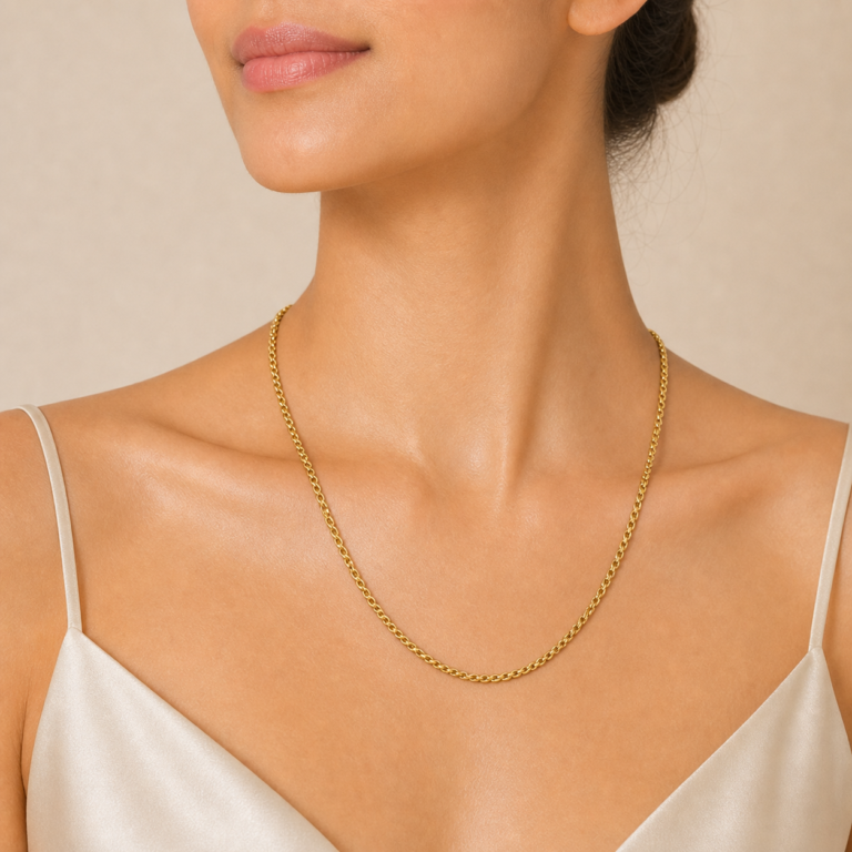 Classic Gold-Tone Chain Necklace