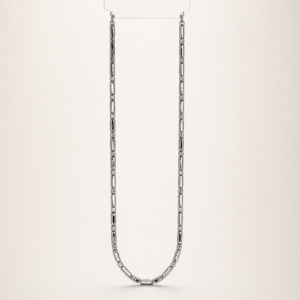 Silver-Tone Paperclip Chain Necklace