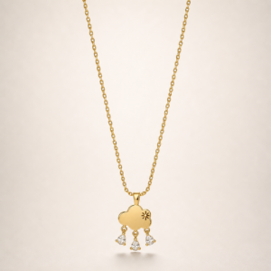 Duo Drop Charm Gold-Tone Necklace