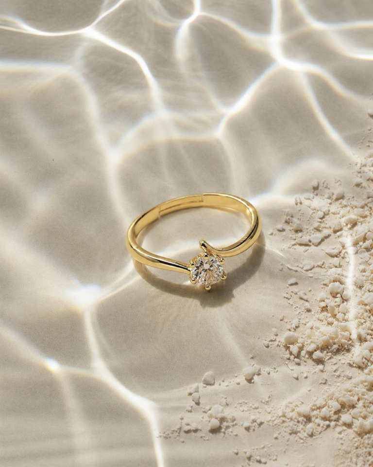 Nova Classic Gold Zircon Ring