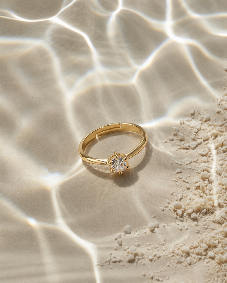 Zara Pear Solitaire Ring