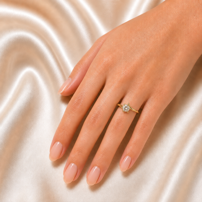 Iris Spark Gold Zircon Ring