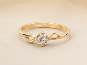 Sienna Vine Gold Zircon Ring
