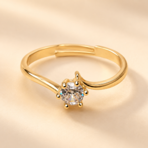 Iris Spark Gold Zircon Ring