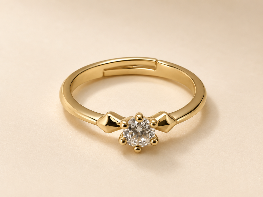 Esme Vintage Gold Zircon Ring